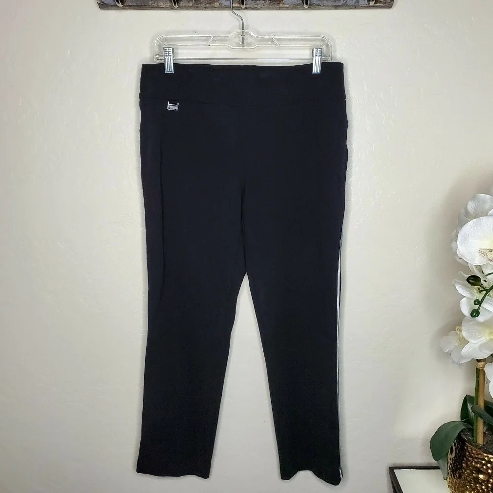 Lisette L Montreal Side Trim Straight Leg Black